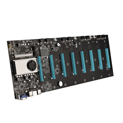 Celeron 1037U 8 Gpu Mining Rig Motherboard 8 PCIE 16X 65mm Spacing