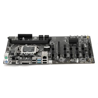 12 Graphic Cards Cryptocurrency Eth Mining PC Motherboard Intel® B250