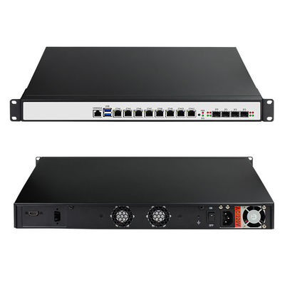 Firewall Industrial Mini PC 8 Gigabit LAN 4 Ports 10G SFP Fiber Optical Support PFsense