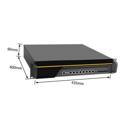 2U Rackmount 8 Gigabit LAN 4 SFP optical fiber Intel®C236 Xeon E3 firewall PC appliance