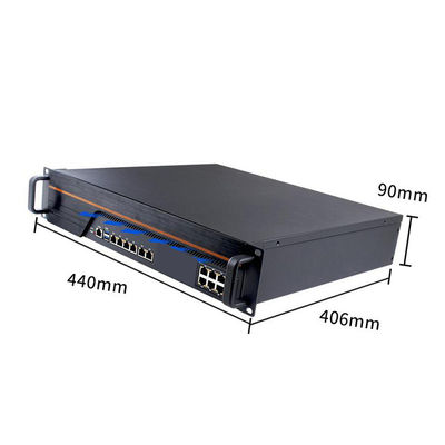 2U rackmount 14 Gigabit LAN firewall PC soft router Intel®C236 support 9th I3 I5 I7