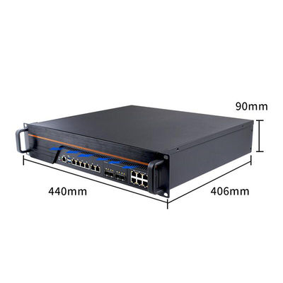 2U rackmount 14 LAN  4 10g SFP fiber optical ports Intel®C236 firewall PC appliance soft router