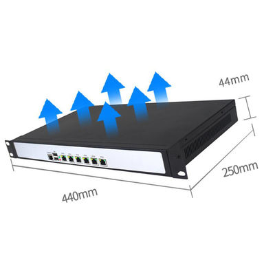 1U rackmount  I3-2350M 6 Gigabit LAN firewall PC appliance soft router support pFsense