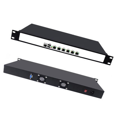 1U rackmount  Atom®D525 6 Gigabit LAN firewall PC appliance soft router support pFsense