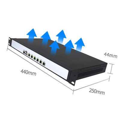 1U rackmount  Atom®D525 6 Gigabit LAN firewall PC appliance soft router support pFsense