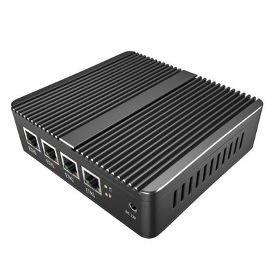 Industrial Fanless Firewall PC J1900 4 Gigabit LAN Soft Router Support PFsense