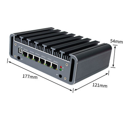 PFsense Firewall PC , Fanless Mini Computer Quad Core I5-10210 I7-10510U 6 Gigabit LAN