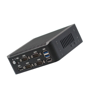 Fanless Intel®Gemini Lake Quad Core J4125 Mini Industrial Pc 2 Gigabyte NIC 6COM Nuc