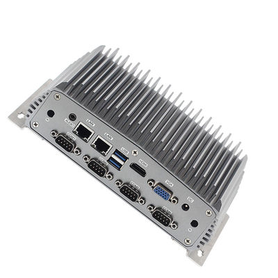 DC 12V Embedded Fanless PC , Industrial Mini Computer Dual Core 3965U CPU 2 GLAN