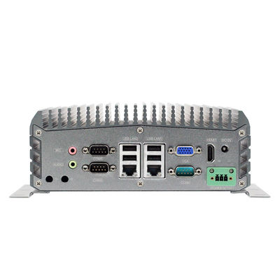 Intel N3710 Quad Core Mini PC , Fanless Industrial PC 6COM 2LAN