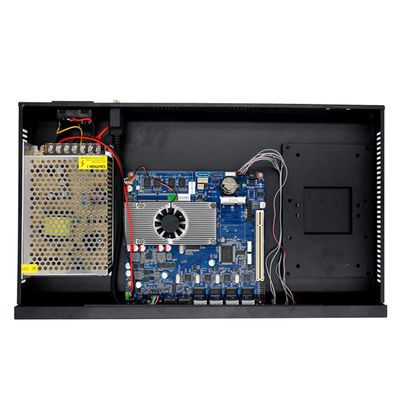 4 LAN Network Security Firewall PC Industrial Fanless Pfsense 1U Rack Intel Atom D2550