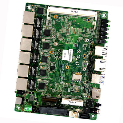 Intel® 5th Broadwell-U I3-5010U I5-5200U I7-5500U Mini Firewall PC Motherboard Support AES-NI 3.5" 6 LAN
