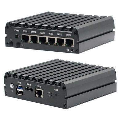 Network Security Firewall Fanless Mini Pc Pfsense 6 Gigabit LAN Quad Core E3845 J1900