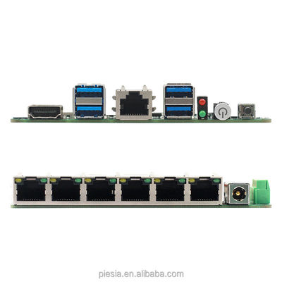 Mini Firewall Pc Motherboard X86 11th Tiger Lake I3 I5 I7 6 NIC Nano Itx Pfsense Pc Mainboard
