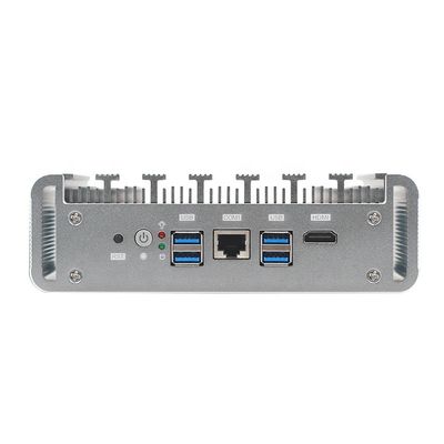 Fanless Mini Firewall PC Celeron Dual Core 3865U 6 Gigabit LAN Support PFsense Mikrotik