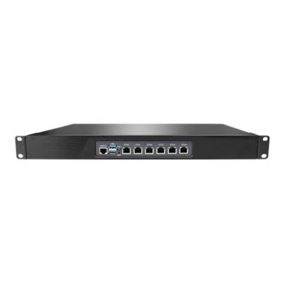 1U Rackmount Firewall PC Quad Cores N5105 6 I225 2500M NIC Soft Router Support PFsense