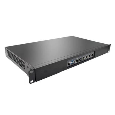 1U Rackmount Firewall PC Quad Cores N5105 6 I225 2500M NIC Soft Router Support PFsense