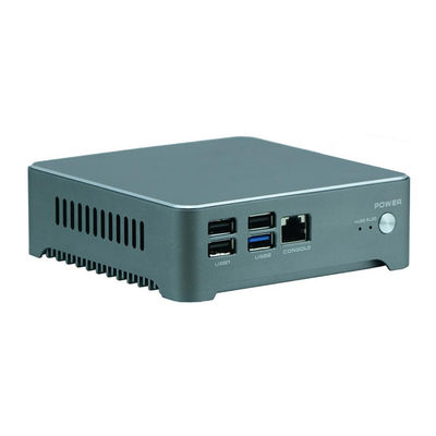 Dual gigabit LAN Industrial pFsense Firewall Fanless Mini Pc Quad Cores J1900 With RJ45 RS232