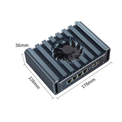 Intel® J5005 4*2.5G LAN Firewall computer pFsense industrial pc fan cooling