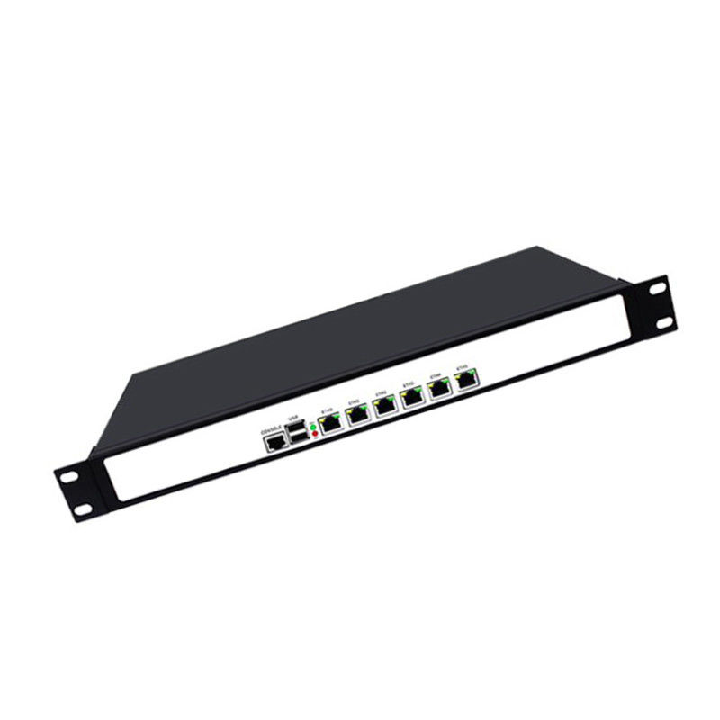 1U rackmount  quad cores J4125 6 Gigabit LAN firewall PC appliance soft router