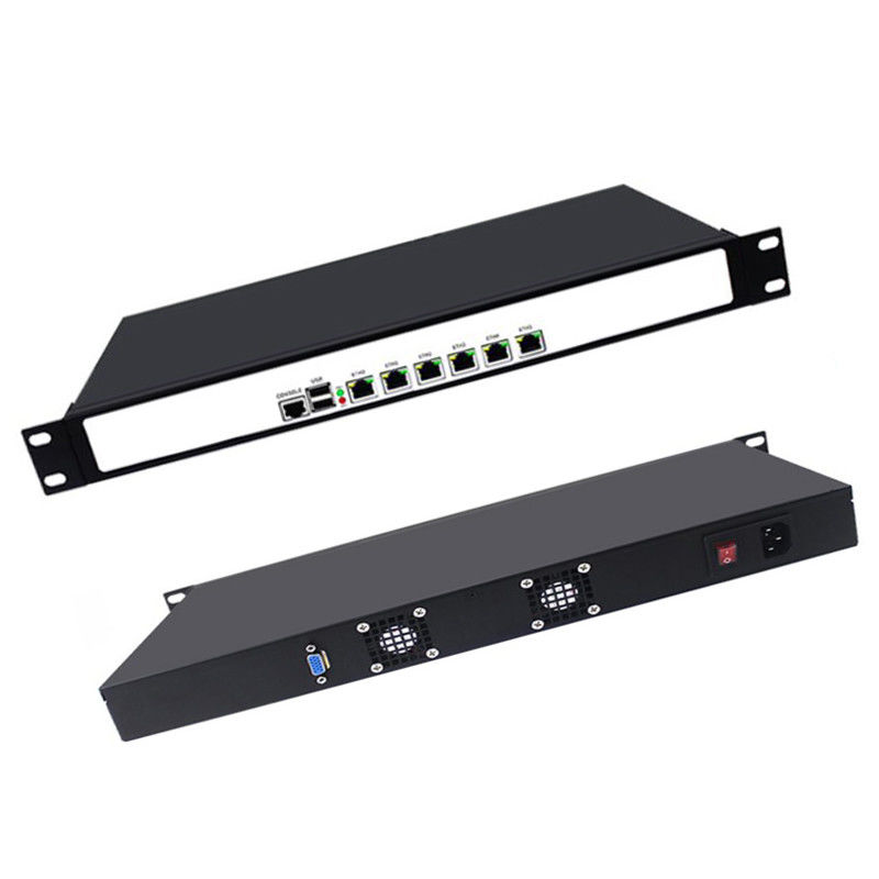 1U rackmount  I3-2350M 6 Gigabit LAN firewall PC appliance soft router support pFsense