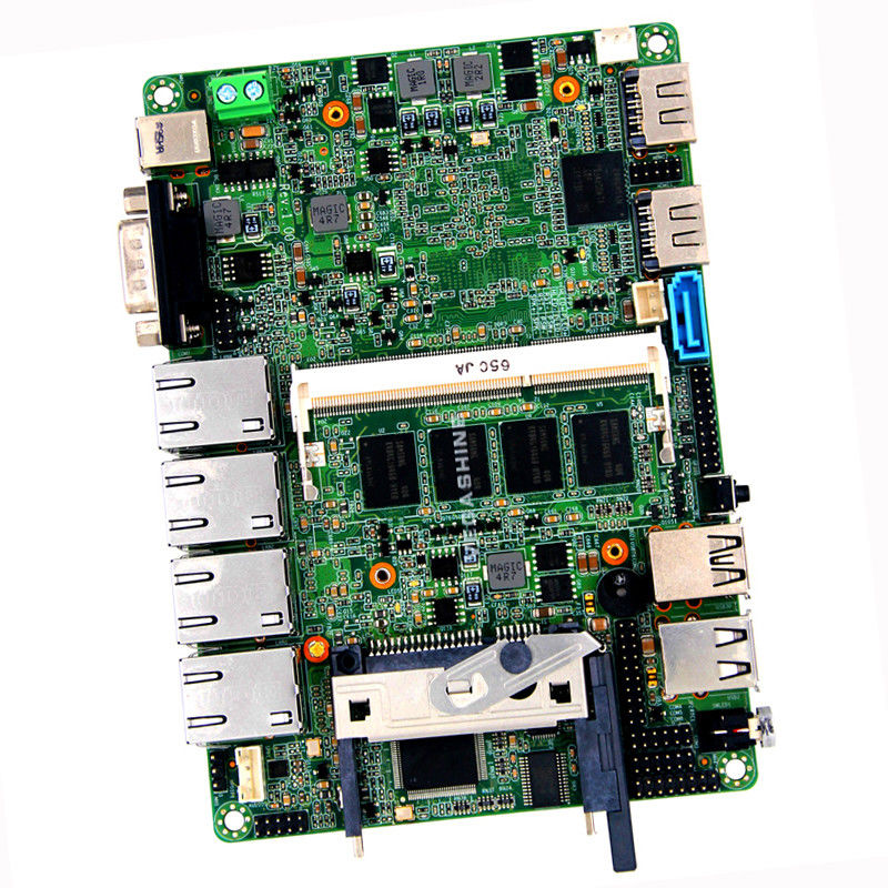 4 Lan 3.5 Inch Firewall Motherboard Quad Core E3845 Onboard 4GB RAM Support Cfast