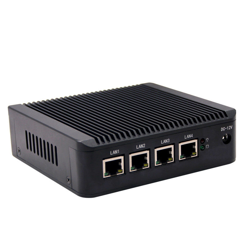 4 Ethernet LAN Firewall Pfsense Mini PC Fanless Quad Core E3845 J1900