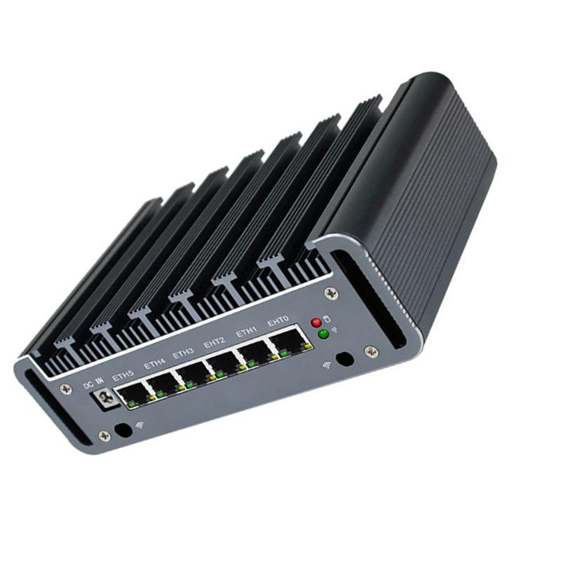 Quad core 8th Gen i5-8250U / i7-8550U 6 Gigabit LAN Firewall mini PC Industrial Computer PFsense